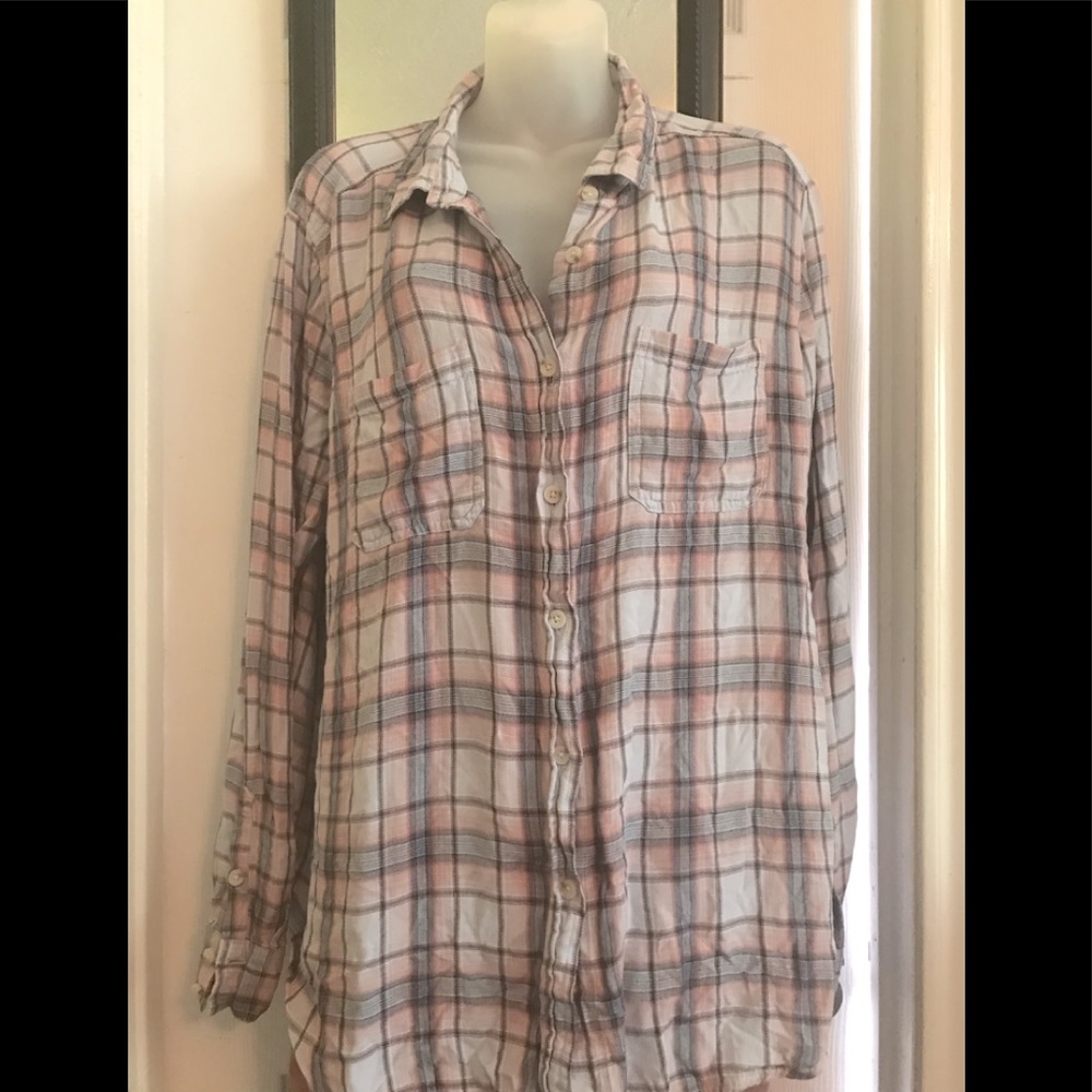 Mossimo long sleeve flannel top